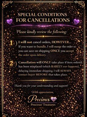 NO CANCELLATIONS POLICY - POSHMARK RULES